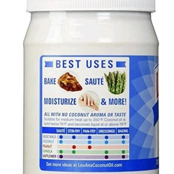 (3) 30 FL OZ LouAna Coconut Oil. - Picture 3 of 6